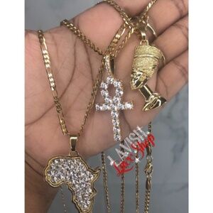 Bling Ankh necklace Nefertiti necklace